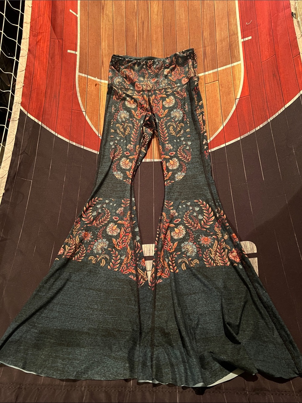 Floral Print Wide-Leg Women’s Pants